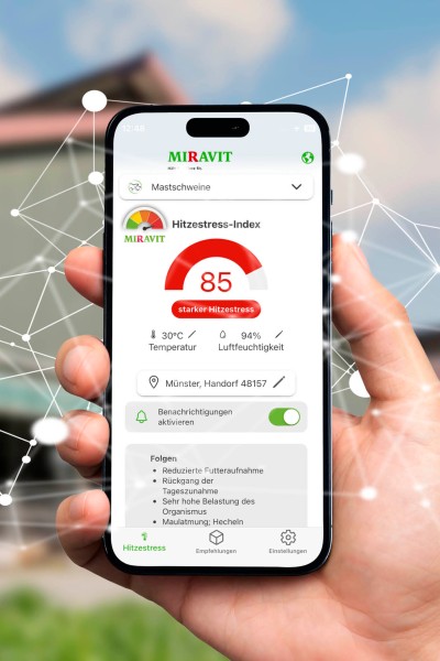 Handy mit geöffneter KeepCool-App 